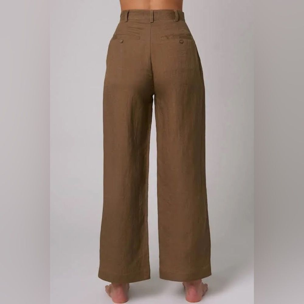 Rolla's Chloe Pleated Linen Blend Pants Size 12 - Picture 7 of 12